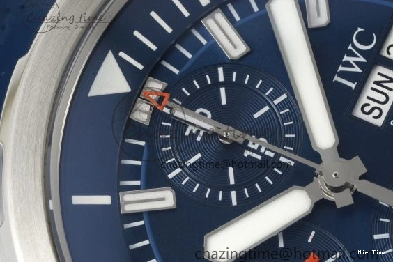 MIROTIME 0206 Attractive Aquatimer Chrono SS RSF 1:1 Best Edition Blue Dial on Blue Rubber Strap A 7056